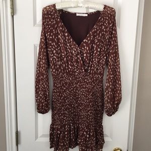 Lush, Romantic Smocked Dress, S